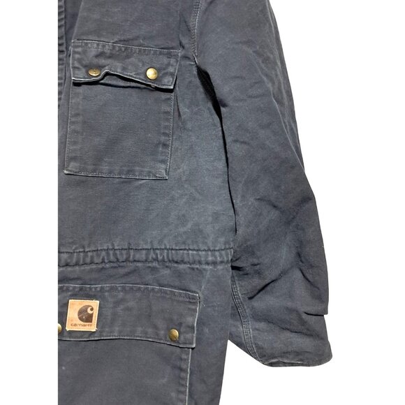 Vintage Carhartt Jacket Coat Rancher Chore Flannel Blanket Lined Work Mens Size - Picture 11 of 15